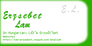 erzsebet lam business card